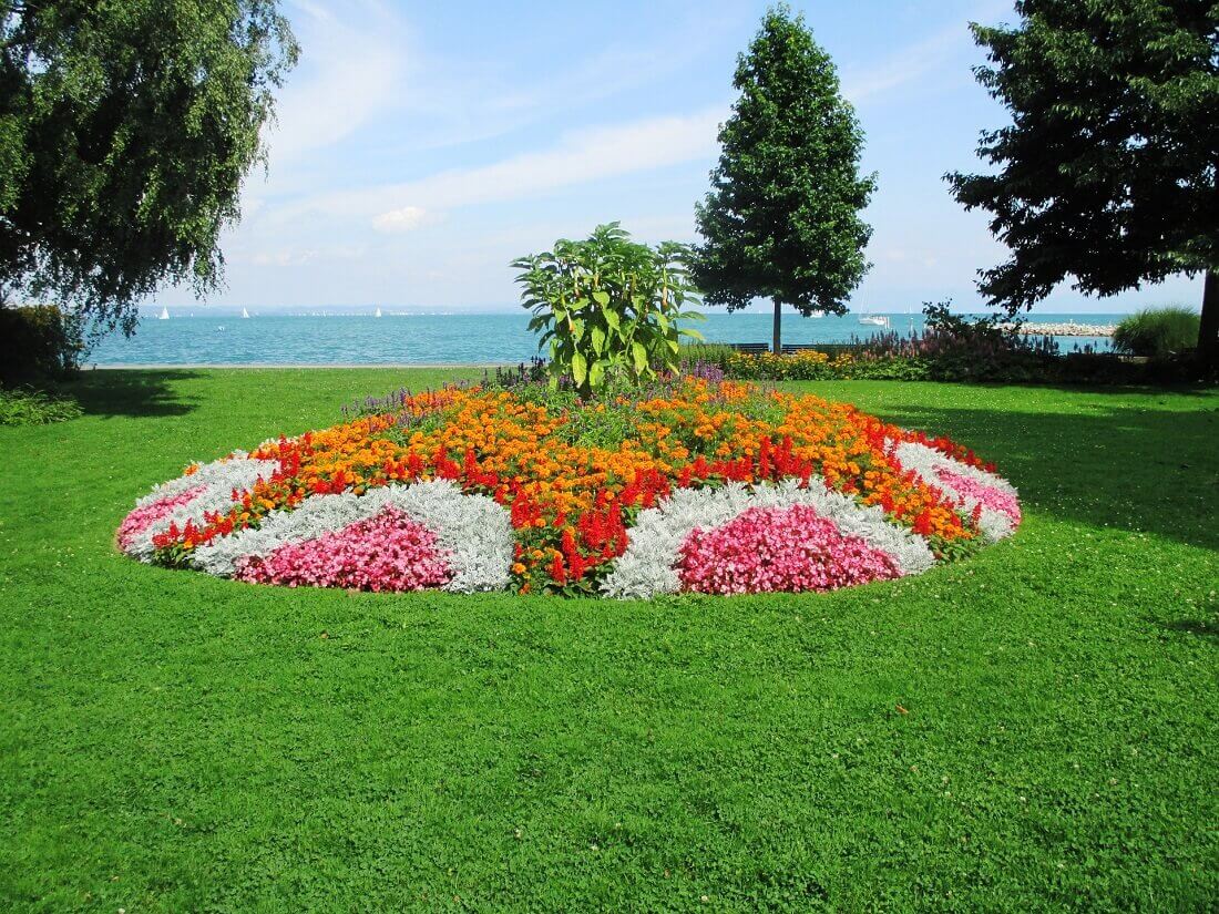 Wyspa kwiatów zamiast trawnika